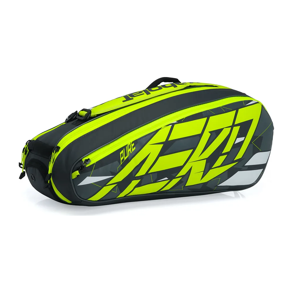 Raqueteira Babolat Pure Aero RHX6 — Preta Cinza e Amarela