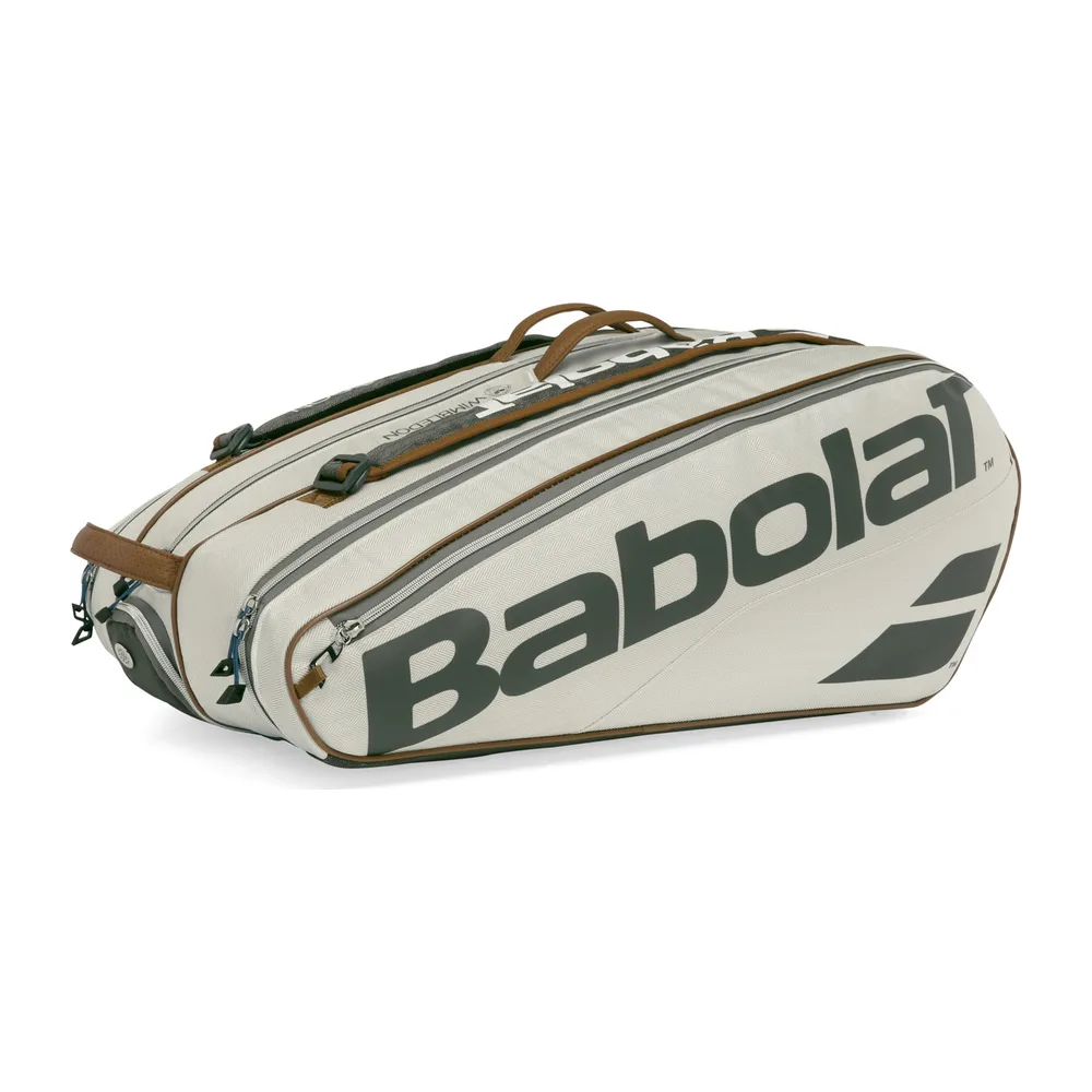 Raqueteira Babolat Wimbledon X9 — Cinza e Marrom