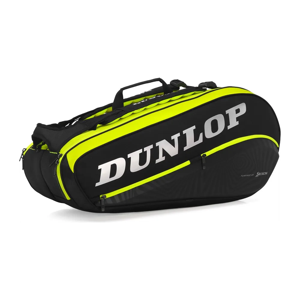 Raqueteira Dunlop SX Performance Thermo X8 — Preta e Amarela