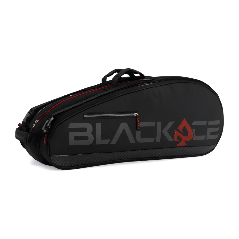 Raqueteira Prokennex Black ACE X12 — Preta e Vermelha