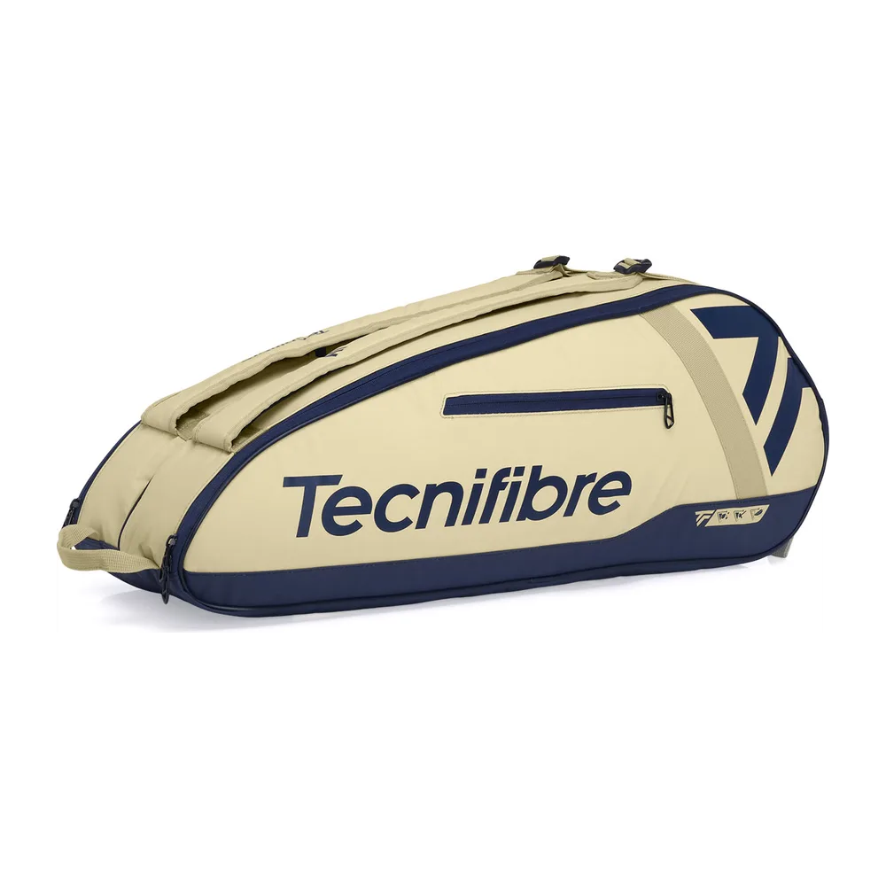 Raqueteira Tecnifibre Tour Endurance 6R — Bege e Marinho