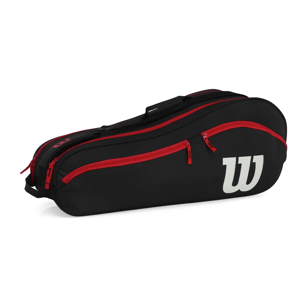 Raqueteira Wilson Advantage 25 6pk — Preto