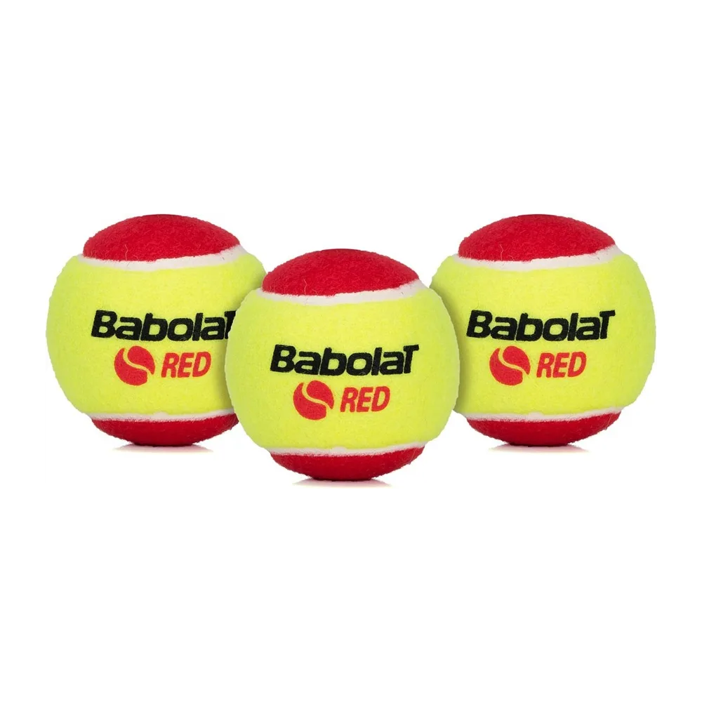 Bola de Tênis Babolat Felt X3 Vermelha Estagio 3