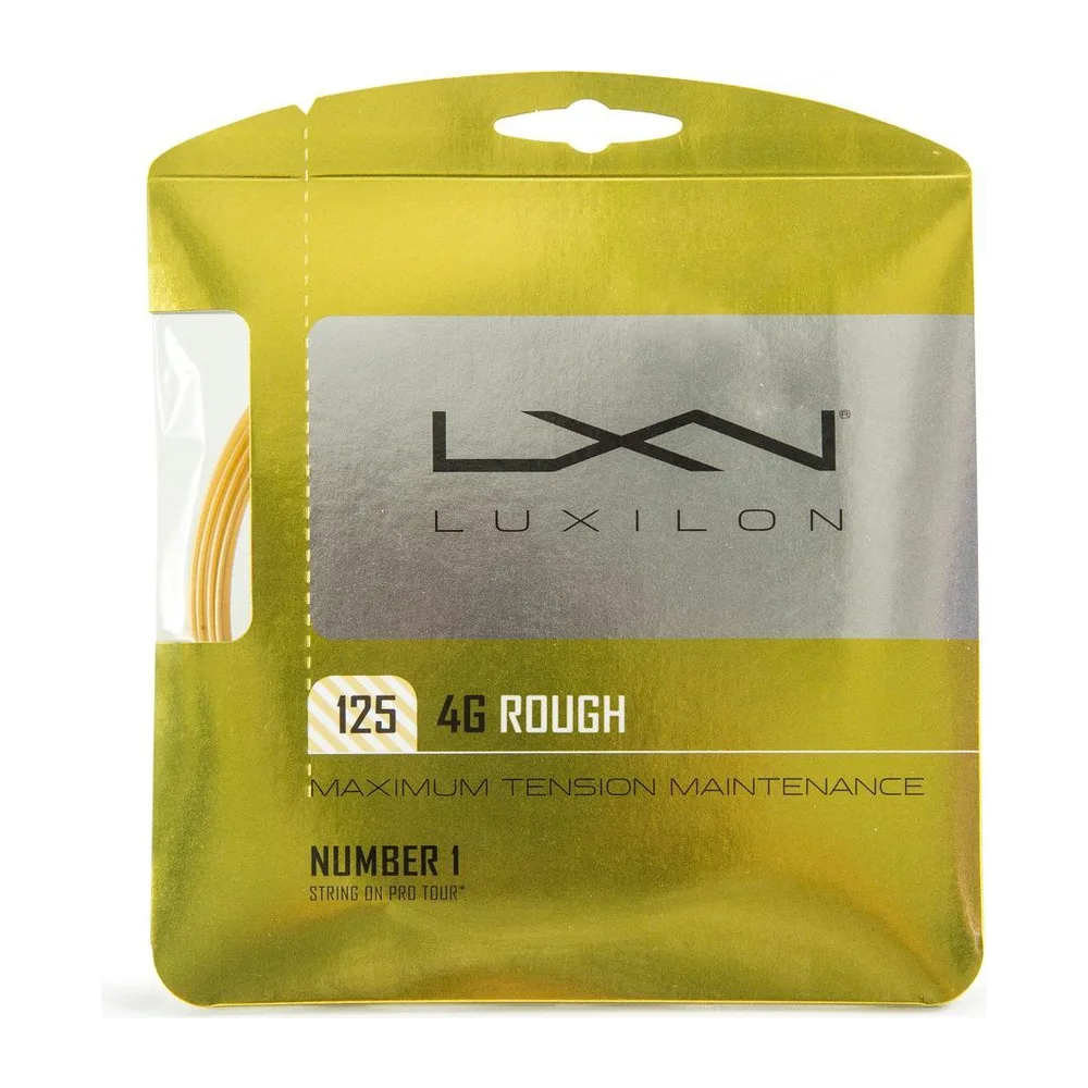 Corda Tenis Luxilon 4G Rough Set Polímero Controle Spin 11,7m