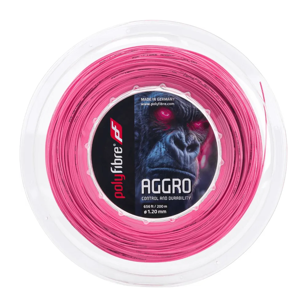Corda de Tênis Polyfibre Aggro Pink 1.20mm