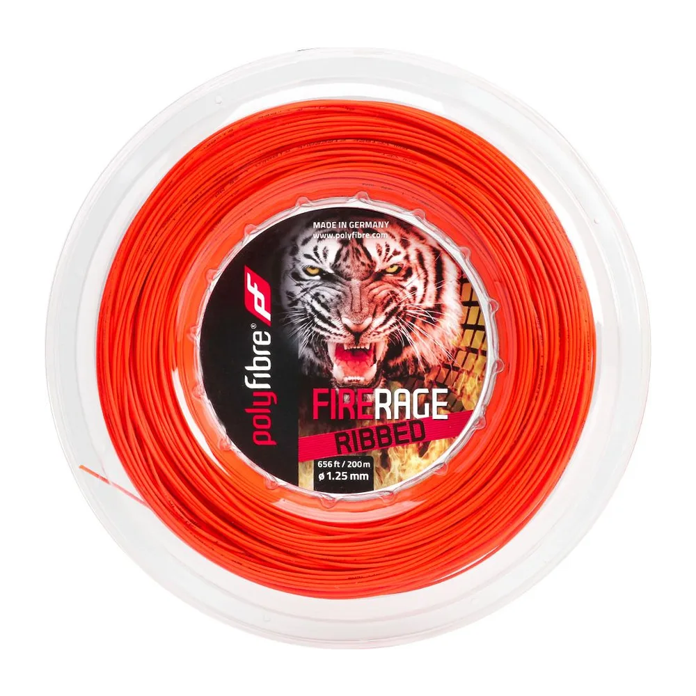 Corda de Tênis Polyfibre Firerage Ribbed 1.25mm