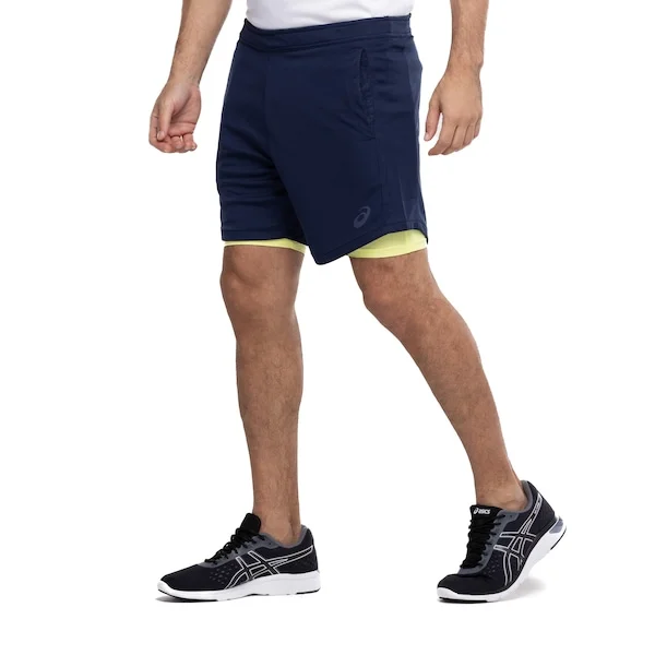 Bermuda Asics Dupla Malha Racket Masculino