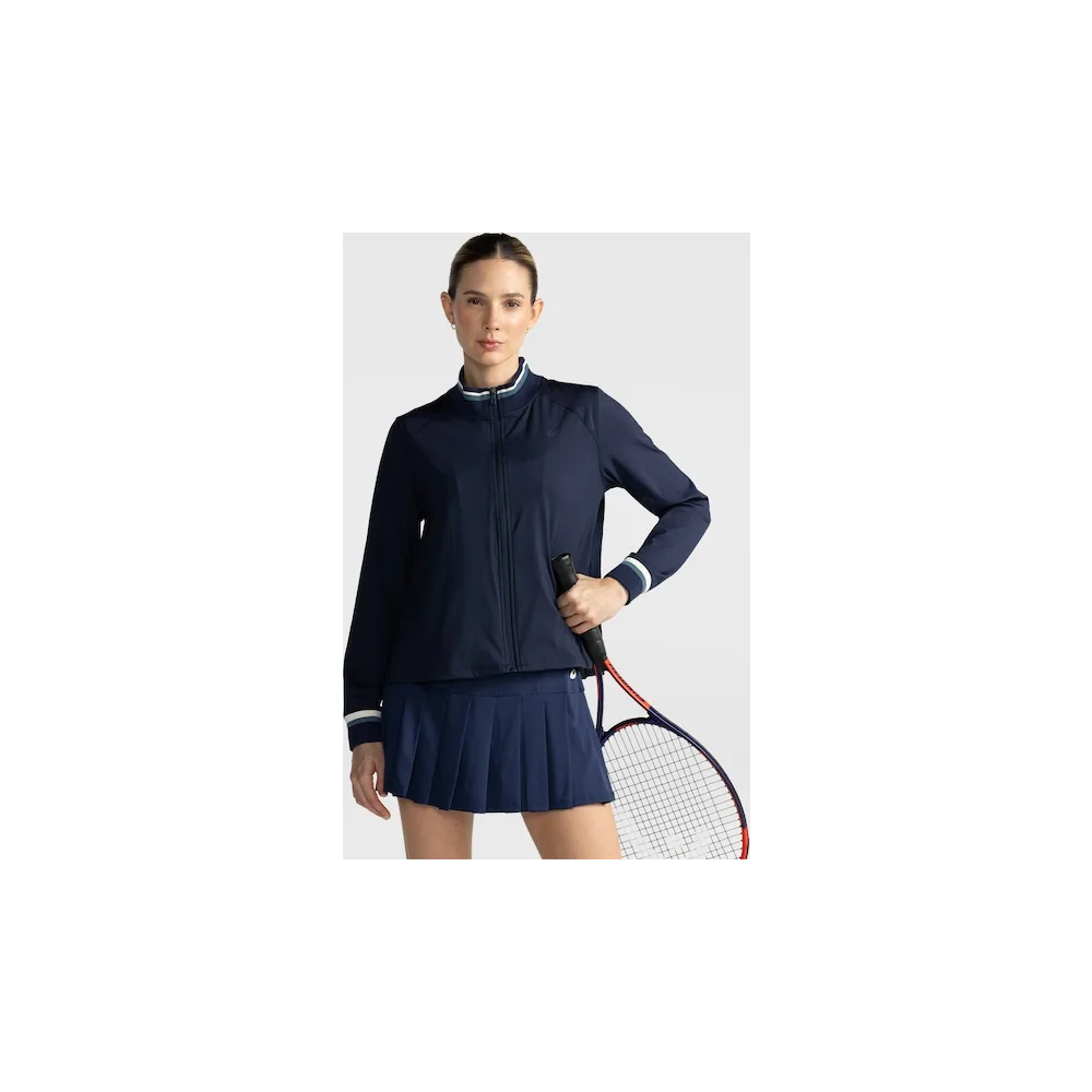 Jaqueta Feminina Asics Plissada Rib Racket